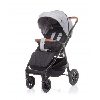 Carucior sport cu roti gonflabile (max. 22 Kg) 4Baby STINGER AIR Gri Deschis