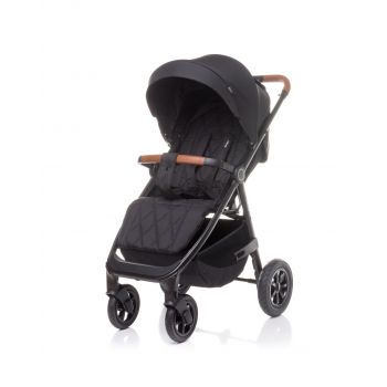 Carucior sport cu roti gonflabile (max. 22 Kg) 4Baby STINGER AIR Negru
