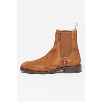 Ghete Chelsea de piele intoarsa