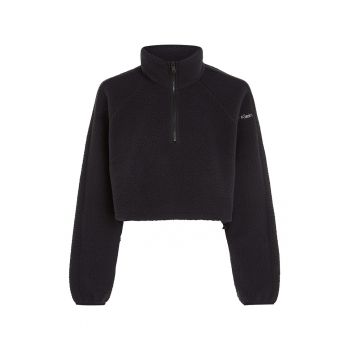 Hanorac crop din material teddy pentru antrenament