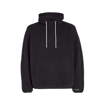 Hanorac relaxed fit din material teddy pentru antrenament