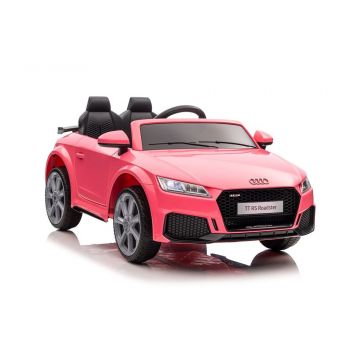 Masina electrica pentru copii, Audi TTRS Roz, 2 motoare, 3 viteze, greutate maxima admisa 30 kg