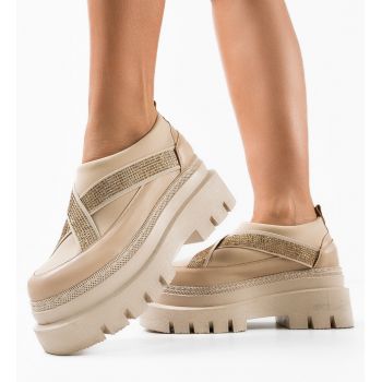 Pantofi Casual Silkine Bej