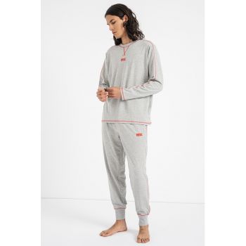 Pijama cu cusaturi contrastante Will ieftine