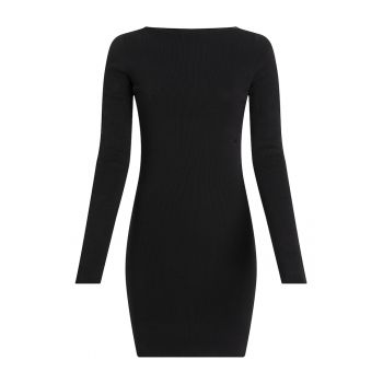 Rochie mini din bumbac organic cu decupaj pe partea din spate de firma originala