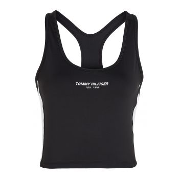 Top crop cu decupaj pe partea din spate pentru fitness