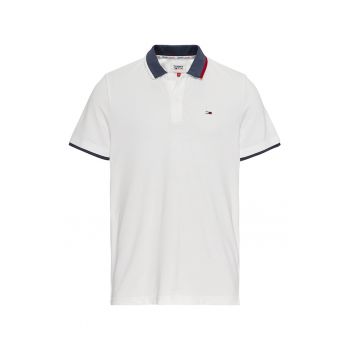 Tricou polo regular fit de bumbac organic