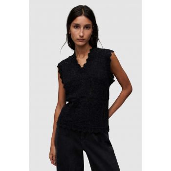 AllSaints tricou VANESSA femei, culoarea negru