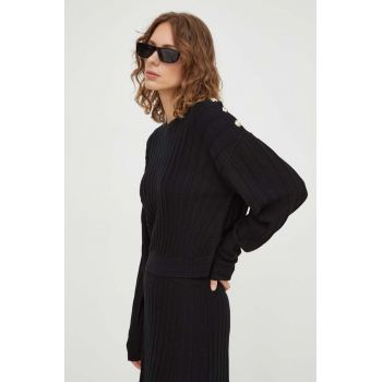 BA&SH pulover de lana femei, culoarea negru, light