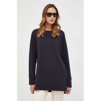 Max Mara Leisure longsleeve femei, culoarea negru