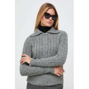 Weekend Max Mara pulover de lana femei, culoarea gri