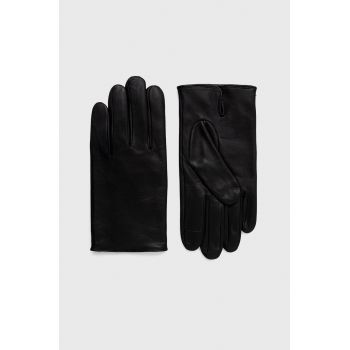 BOSS manusi de piele Boss Casual barbati, culoarea negru
