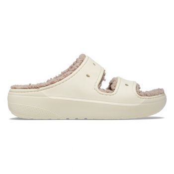 Crocs Classic Cozzzy Sandal Bej - Bone/Mushroom ieftini