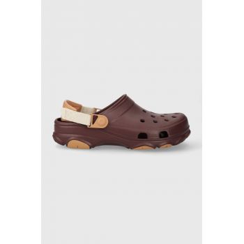 Crocs papuci Classic All Terain Clog barbati, culoarea bordo, 206340 de firma originali