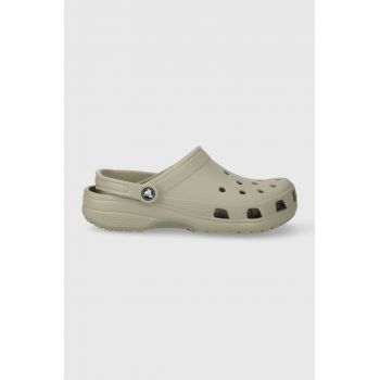 Crocs papuci Classic bărbați, culoarea gri 10001