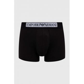 Emporio Armani Underwear boxeri barbati, culoarea negru de firma originali