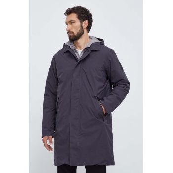 Jack Wolfskin geaca barbati, culoarea negru, de tranzitie