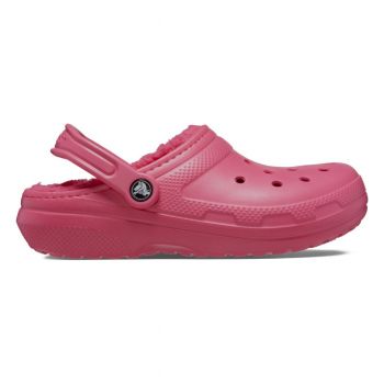 Saboti Crocs Classic Lined Clog Roz - Hyper Pink ieftini