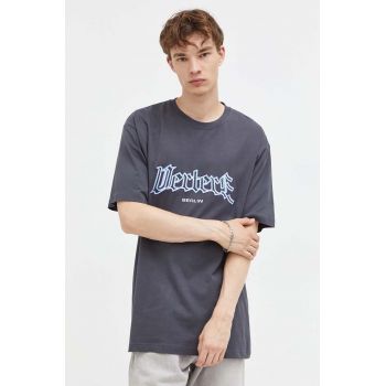 Vertere Berlin tricou din bumbac culoarea gri, modelator