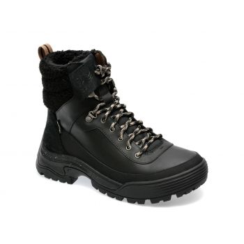 Bocanci CLARKS negri, ATLHITG, din piele naturala