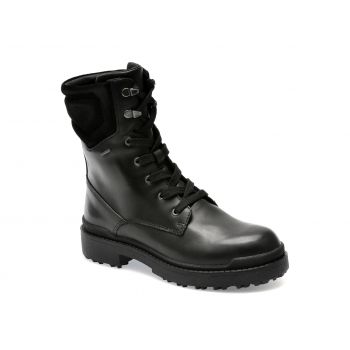 Ghete GEOX negre, D36UPA, din piele naturala