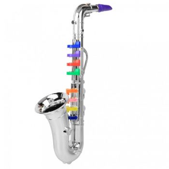 Jucarie Instrument de suflat: Saxofon cu 8 note muzicale