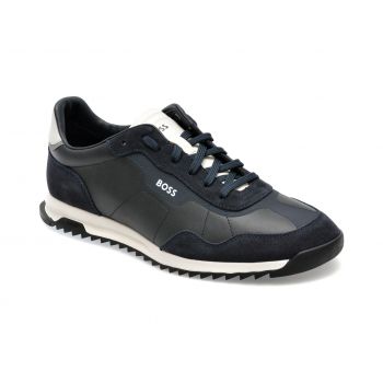 Pantofi BOSS bleumarin, 4036, din piele naturala