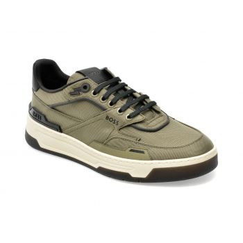 Pantofi BOSS kaki, 2886, din material textil