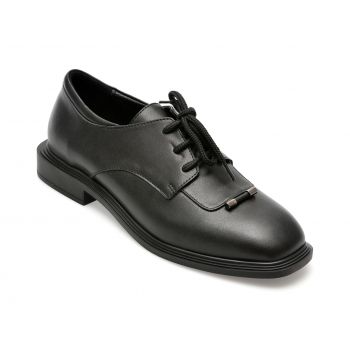 Pantofi GRYXX negri, 394677, din piele naturala ieftina