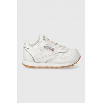 Reebok Classic sneakers pentru copii CL LTHR culoarea alb ieftini