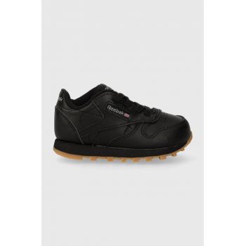 Reebok Classic sneakers pentru copii CL LTHR culoarea negru ieftini