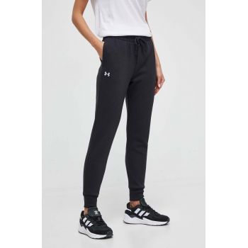 Under Armour pantaloni de trening culoarea negru, neted