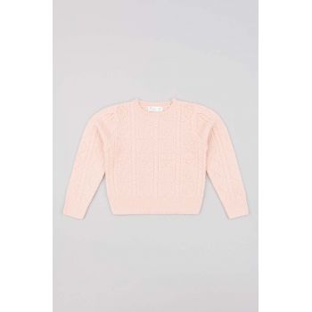 zippy pulover copii culoarea roz, light ieftin