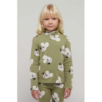 Bobo Choses longsleeve copii culoarea verde, modelator