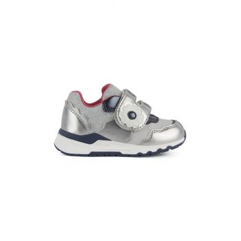 Geox sneakers pentru copii culoarea argintiu