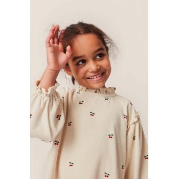 Konges Sløjd bluza de bumbac pentru copii culoarea roz, modelator ieftina