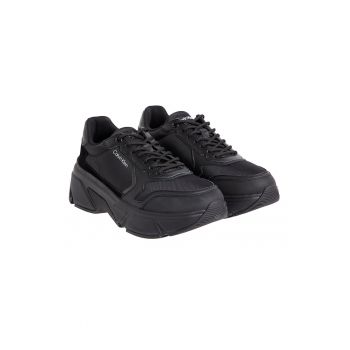 Pantofi sport cu garnituri de piele intoarsa