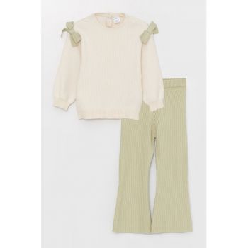 Set de pulover si pantaloni evazati