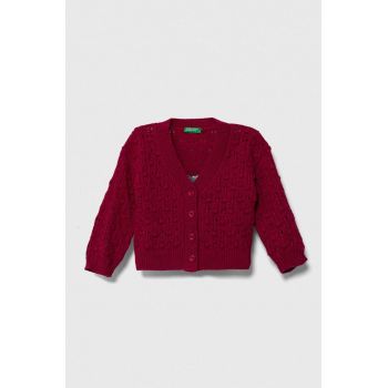 United Colors of Benetton pulover pentru copii din amestec de lana culoarea violet ieftin