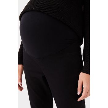 Pantaloni din amestec de bumbac pentru gravide