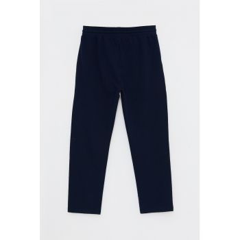 Pantaloni drepti din amestec de bumbac