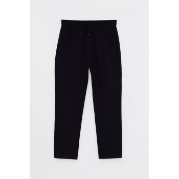 Pantaloni drepti din amestec de bumbac