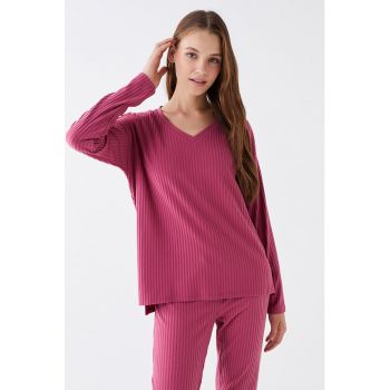 Pijama lejera cu decolteu in V