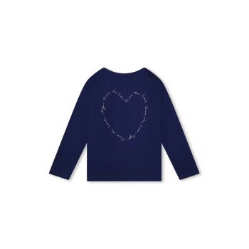 Bluza cu decolteu la baza gatului si logo