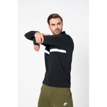 Bluza cu fenta scurta cu fermoar si tehnologie Dri-Fit - pentru fotbal