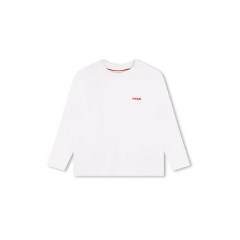 Bluza de bumbac cu logo discret