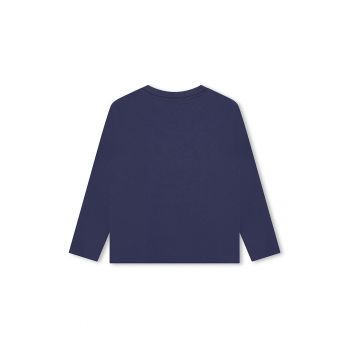 Bluza de bumbac cu logo discret