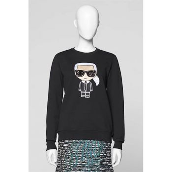 Bluza sport din bumbac organic cu model grafic Ikonik Karl