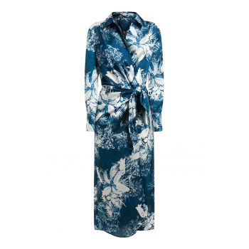 Rochie midi petrecuta cu model