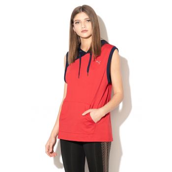 Top cu gluga pentru fitness cu dryCELL
